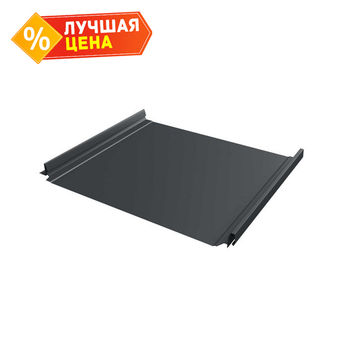 Фальцевая кровля Кликфальц Pro Grand Line 0,45 Drap ST RAL 7016 Антрацитово-Серый