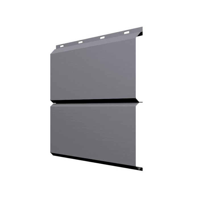 Софит ЭкоБрус без перфорации 0,345 Grand Line 0,45 PE RAL7004 сигнальный серый