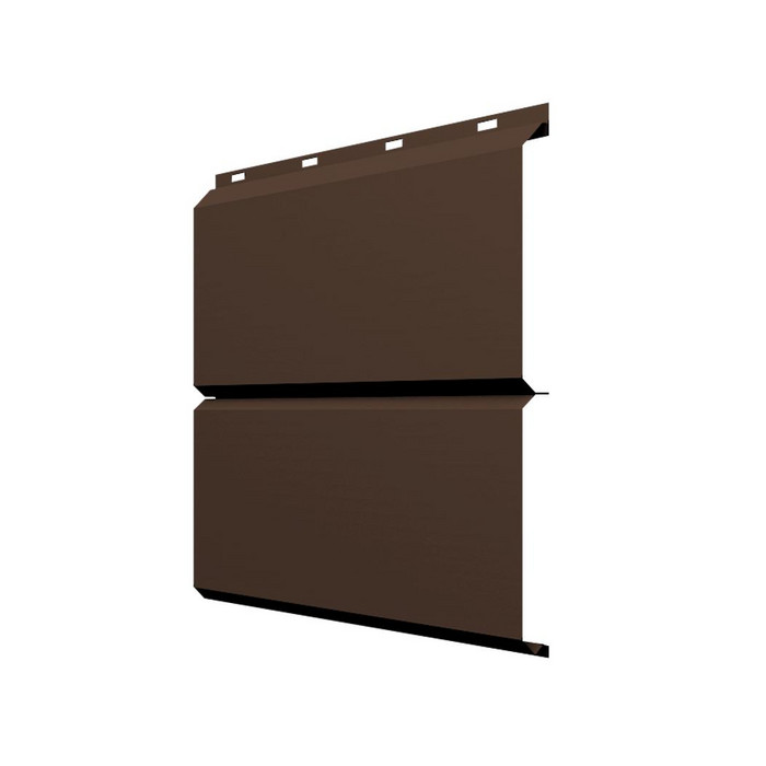 Софит ЭкоБрус без перфорации 0,345 Grand Line 0,5 Velur RAL8017 шоколад